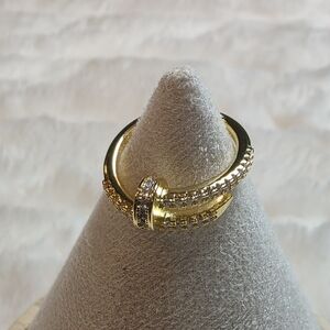 Gold Pavé Knot Ring - Women Jewelry